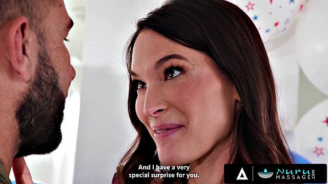 NURU MASSAGE - Katrina Colt Oils Up For Husband Will Pounder's Return, Then Gets Hardcore Nuru Fuck