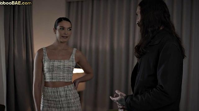 Voyeur guy enjoys lesbian show with his wife