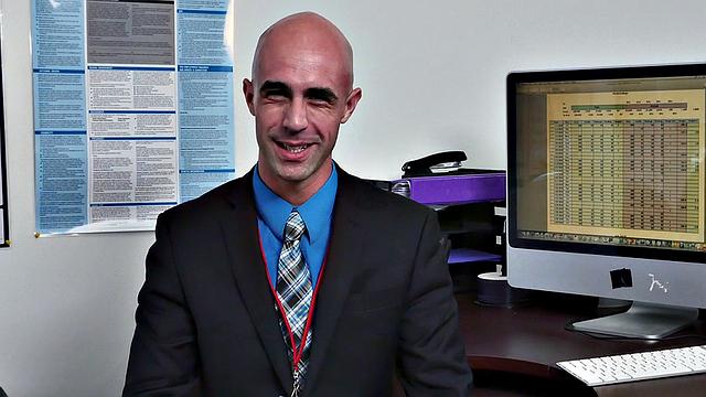 Kinky boss with tattoos fucks hairy ass of his employee in office 3some