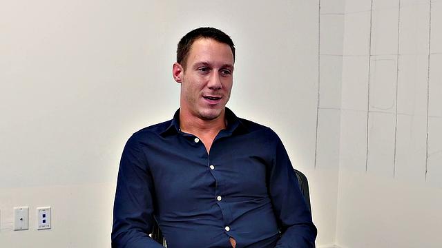 Kinky boss with tattoos fucks hairy ass of his employee in office 3some