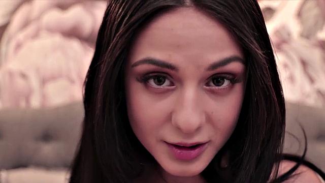 POV teasing amateur babe sucks hard pecker