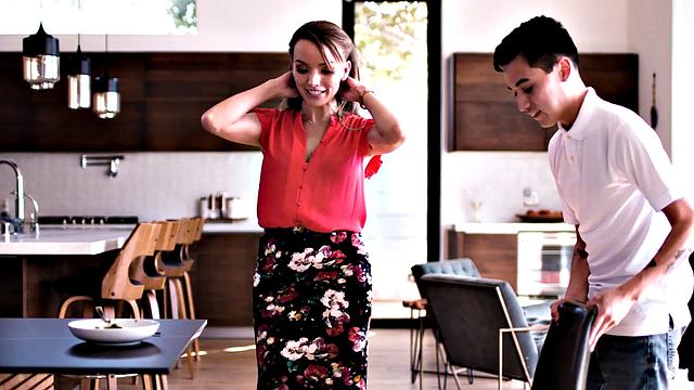 MOMMY'S BOY - Horny MILF Pristine Edge Teaches Stepson Manners Through Amazing Sex