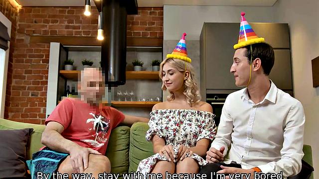 HUNT4K. Man bangs honey in ass and pays boyfriend for anal fun