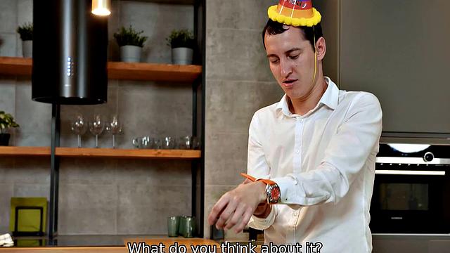 HUNT4K. Man bangs honey in ass and pays boyfriend for anal fun