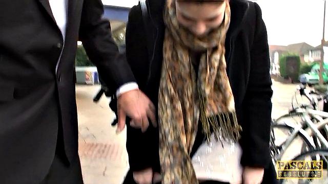 Public disgrace! Nice girl Lucia Love fucked outside like a street whore