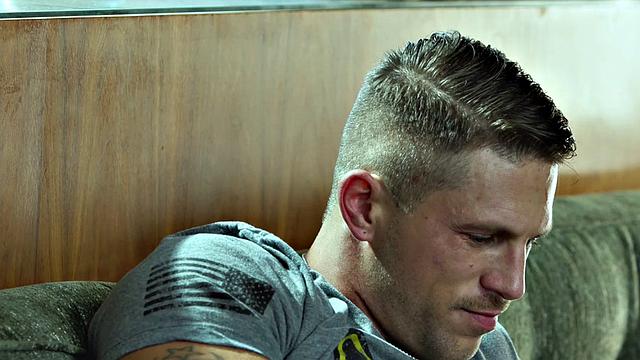 New Recruit Takes Pounding By 2 Army Vets in Bareback Threesome - DisruptiveFilms