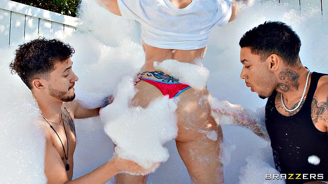Double-Teaming The Foam Party 