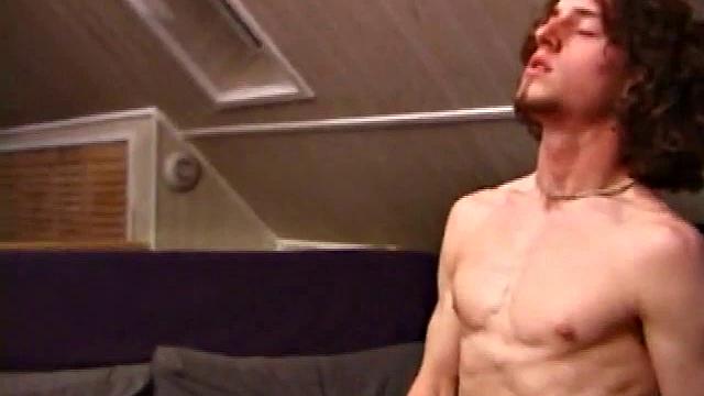 Adam, Chad and Lukas waste no time in stripping off and getting down to it. As Lukas rubs Adam's groin, Chad pulls his pants down to his knees and starts rubbing his cock.