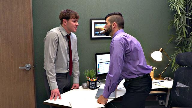 Bearded Rival Dicked Down By Office Slut - Josh Brady - NextDoorStudios