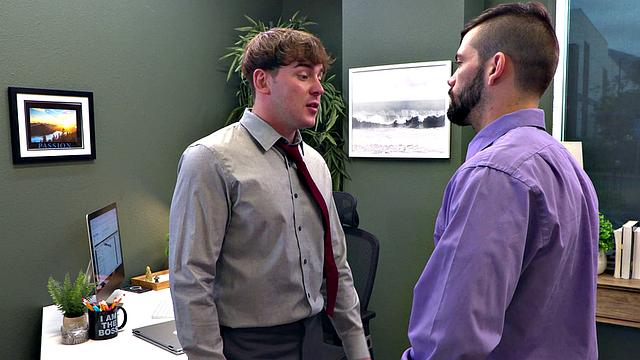 Bearded Rival Dicked Down By Office Slut - Josh Brady - NextDoorStudios