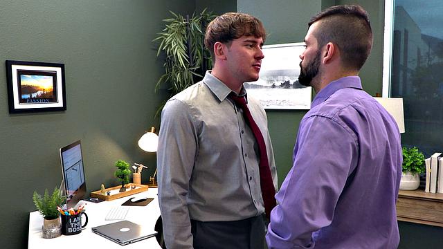 Bearded Rival Dicked Down By Office Slut - Josh Brady - NextDoorStudios