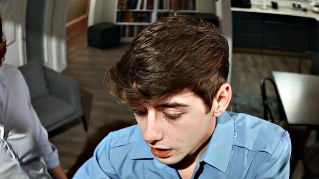 Cockriding dude drilled in asshole by male fucker