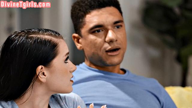 Stockings TS got analpenetrated