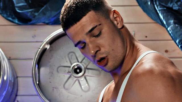 Str8 wild dude drilled by gay stud in anal hole