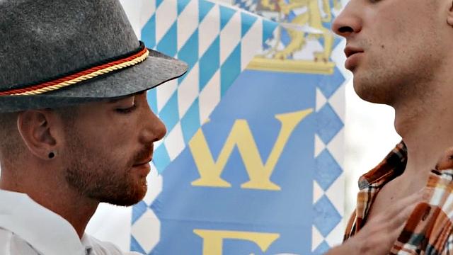 Str8 wild dude drilled by gay stud in anal hole