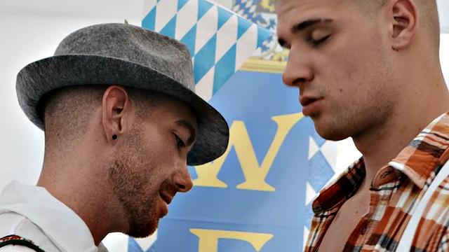 Str8 wild dude drilled by gay stud in anal hole