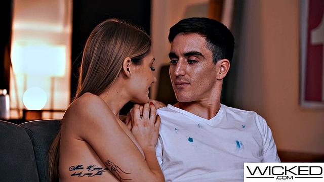 Wicked - Model Gets Her Pussy Pounded Hard By Painter