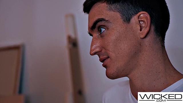 Wicked - Model Gets Her Pussy Pounded Hard By Painter