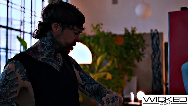 Wicked - Model Gets Her Pussy Pounded Hard By Painter