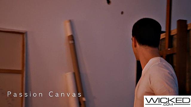 Wicked - Model Gets Her Pussy Pounded Hard By Painter