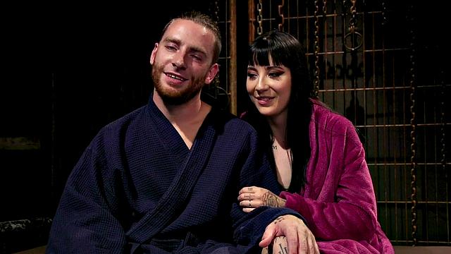 Petite 21yo leather domina facesitting her sub