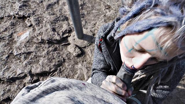 засекли в самый разгар - дикий трах на публике