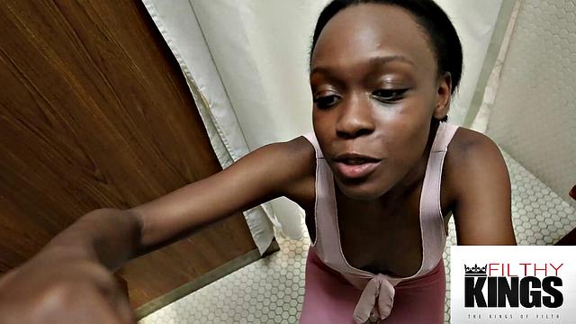 FilthyKings - I Filmed & Fucked My Hot Ebony GF In The Gym Bathroom