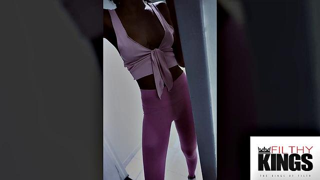 FilthyKings - I Filmed & Fucked My Hot Ebony GF In The Gym Bathroom