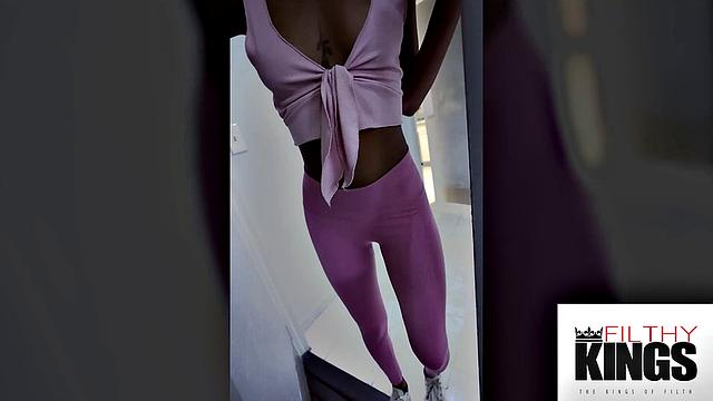 FilthyKings - I Filmed & Fucked My Hot Ebony GF In The Gym Bathroom