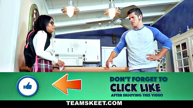 Bookworm Stepsis Gets Her First Time