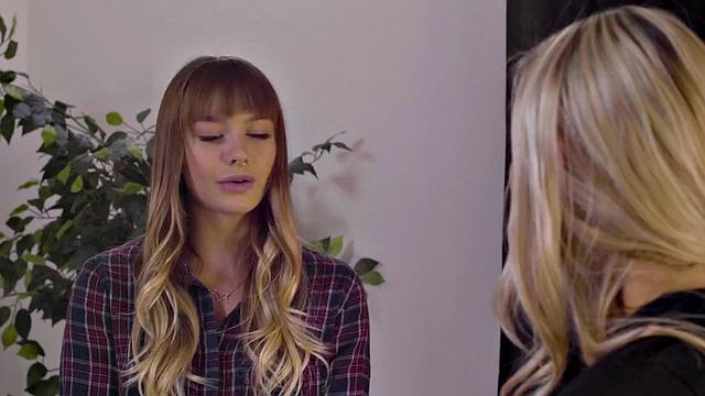 Sexy perverted lesbian seduces BFF while eating her pussy