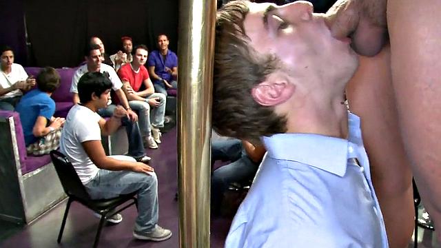 Real public blowjob at kinky party