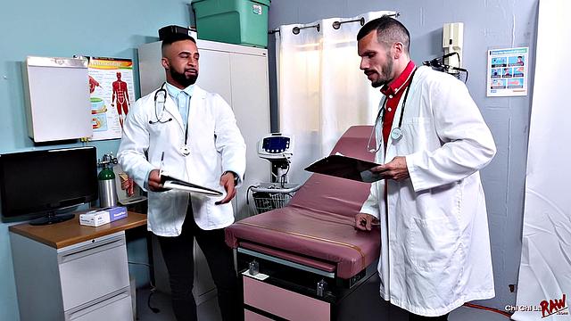 Doc Damian Takes Two Dicks - Amone Bane, Damian Taylor & Marco Lorenzo