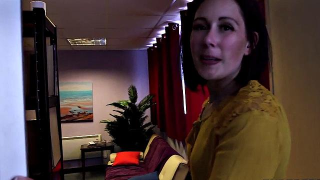 CFNM Black babe wanks cock in group HJ with British ladies