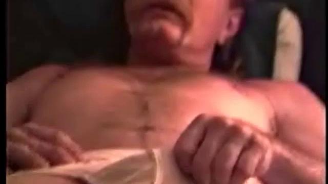 This poor guy is another one of Buck's friends. At the beginning of this shoot he was totally out of it, but after a little help he finally calmed down, showed off his stuff, and shot his load.