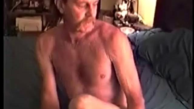 This poor guy is another one of Buck's friends. At the beginning of this shoot he was totally out of it, but after a little help he finally calmed down, showed off his stuff, and shot his load.