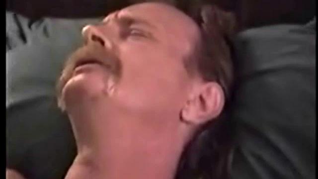 This poor guy is another one of Buck's friends. At the beginning of this shoot he was totally out of it, but after a little help he finally calmed down, showed off his stuff, and shot his load.