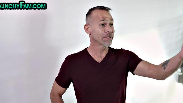 Stepdad seduces stepdaughter and fucks