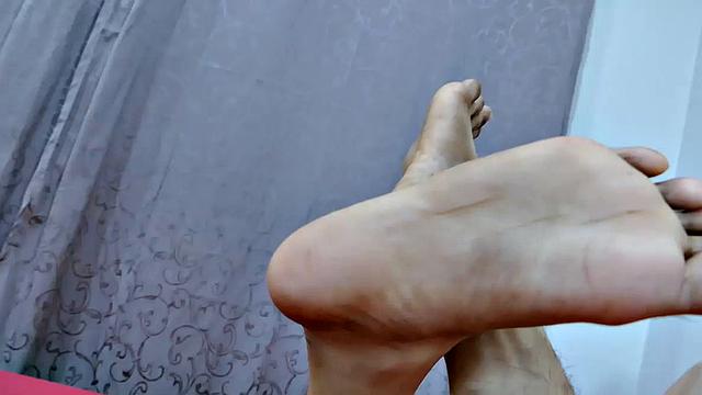 Asian Felix keeps a library of gay porn videos in his cell phone. He's a shy, quiet twink who is very self-conscious about his male feet fetish. But boy is he horny. He loves to jerk off to his gay porn.