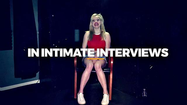 GloryholeSecrets - Hungry Brunette Licks Cum Off The Gloryhole Floor