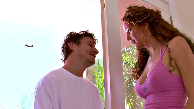 Lusty MILF fingered and fucked by stepsons friend