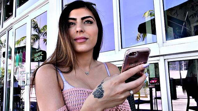 AudreyRoyal gets down and dirty with a tattooed dude in POV handjob and doggystyle action