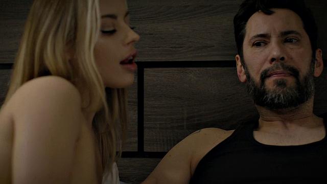 Cute stepdaughter banged by stepdad