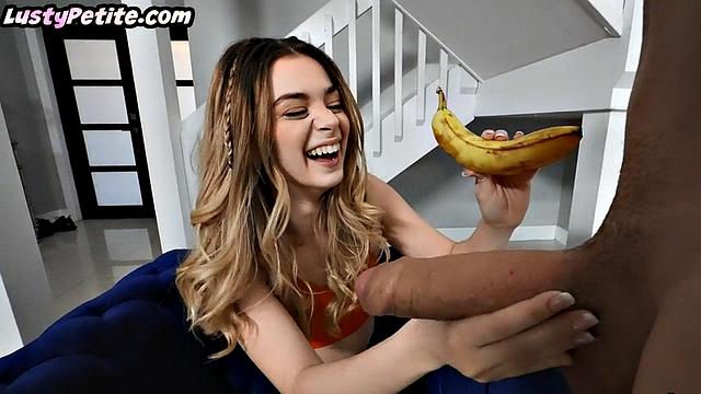 Tiny cutie smashed by horny BF