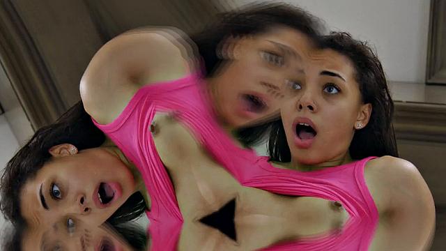 Pussybanged cougar joins 3some with stepson and his GF