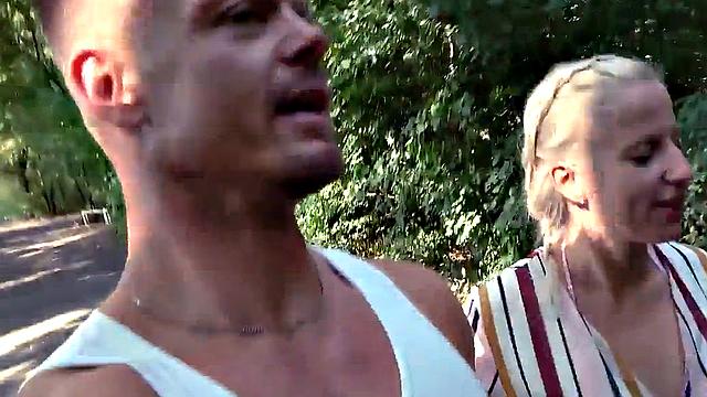 German amateur lady public fucked outdoors by sex date guy