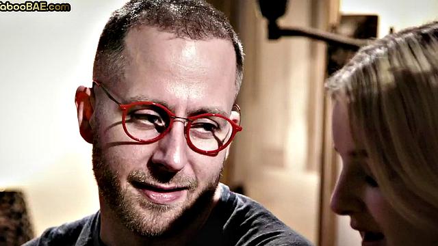 Busty babe got pussyrammed and cum in mouth in 3some