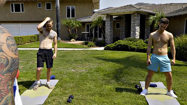 Jocks Exercise Each Other's Butts - Michael Del Ray, Scott Finn - NextDoorStudios