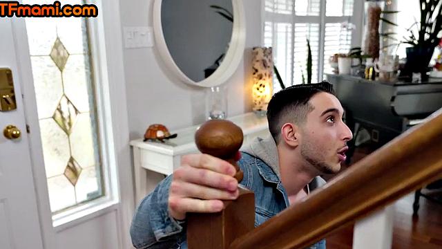 Cockhungry redhead bounces on cock