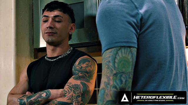 HETEROFLEXIBLE - Mischievous Siren Santiago Seduces Lonely Stepdad For A Good BREEDING